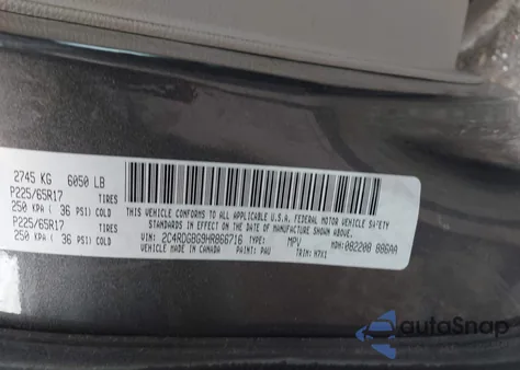 2017 Dodge Grand Caravan Se z USA, uszkodzony, nr VIN 2C4RDGBG9HR866716